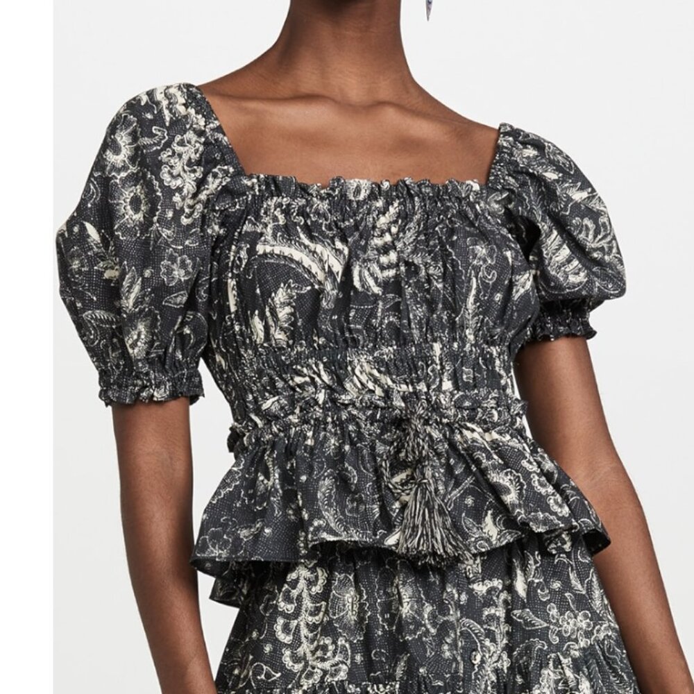 Ulla Johnson Evita Top - Blackbird (Size 6)